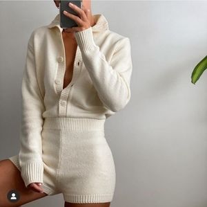 NWT Zara Bloggers Favorite Limited Edition Long-Sleeve Knit Romper